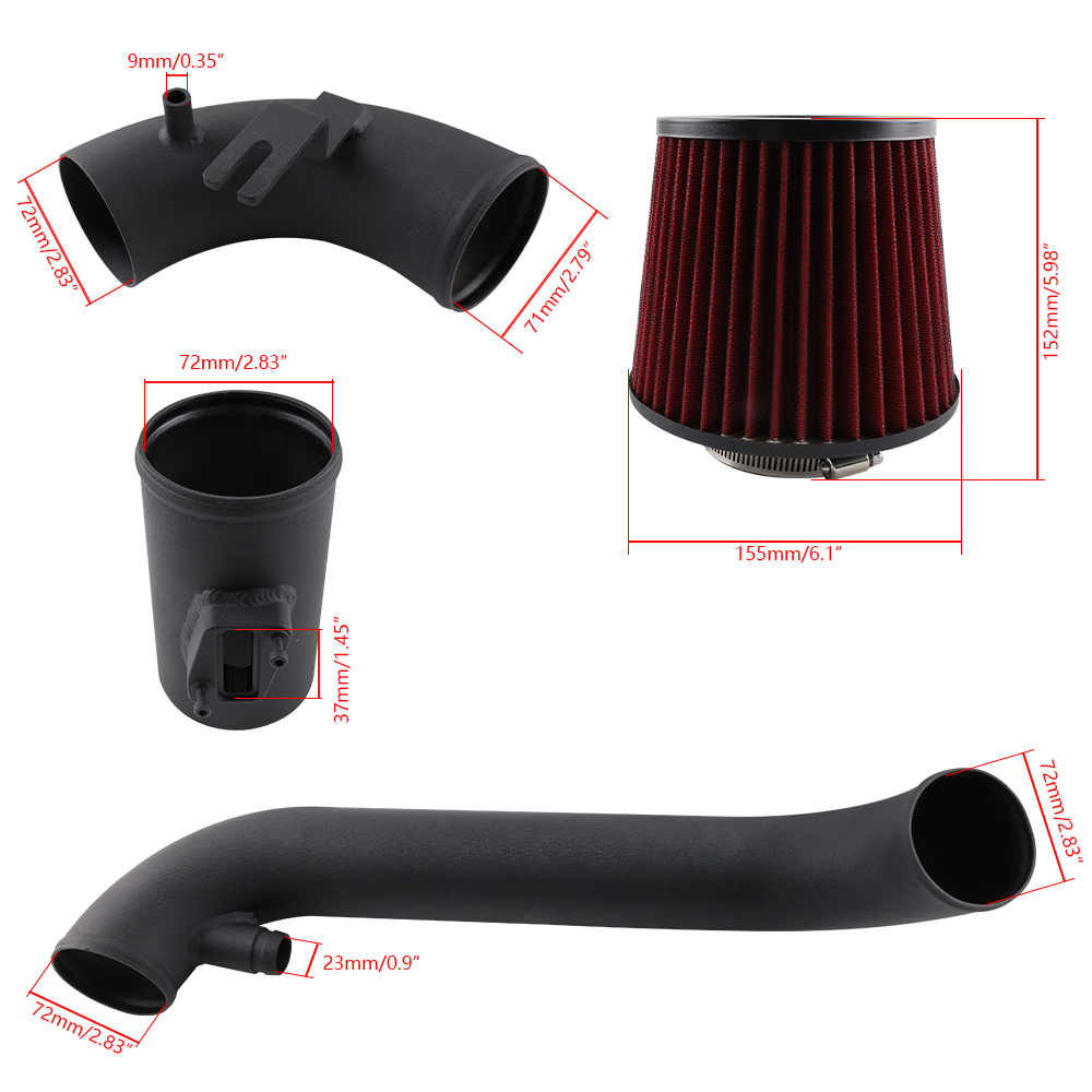 Cold Air Intake Kit For VW Beetle A5 2.0L TSI Turbo Models 2012-2013/aim023